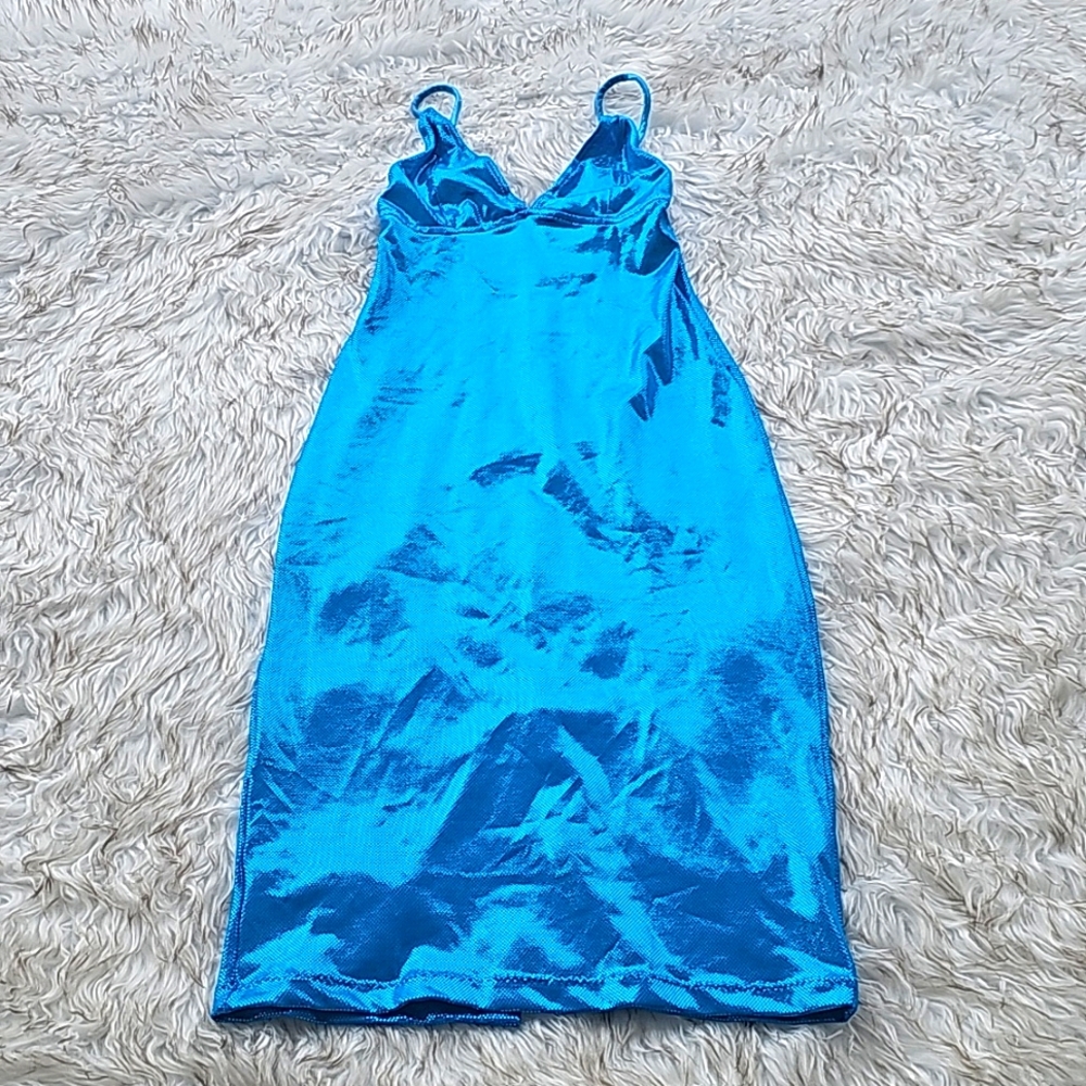 Blue hologram dress